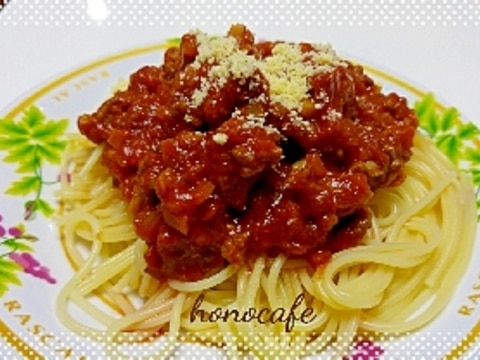 合挽肉にチョイ技de本格派♥万能ミートソース